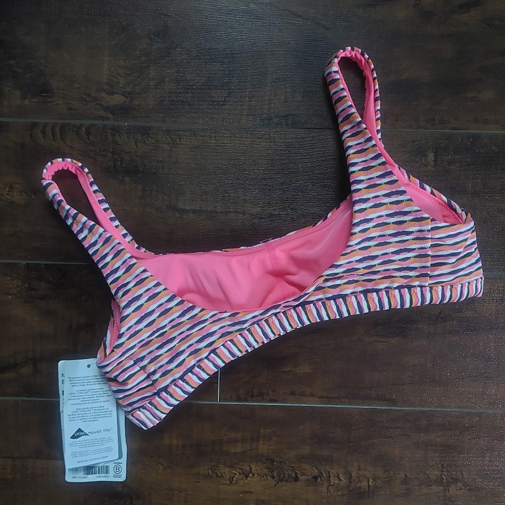 Athleta Marbella Scoop Neck Bikini Top NWT Pink Size XS - Picture 7 of 11